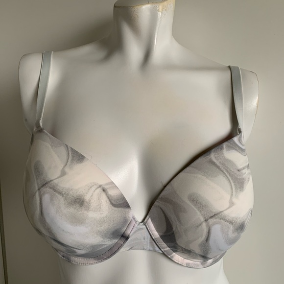 *NWOT* 32DD wear everywhere PINK Victorias Secret gray marbled bra - Picture 1 of 7
